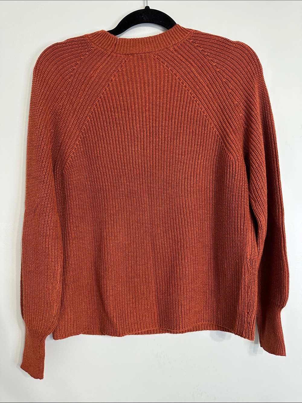 Jessica Simpson Ribbed Crewneck Sweater - Rust Orange - Picture 6 of 6